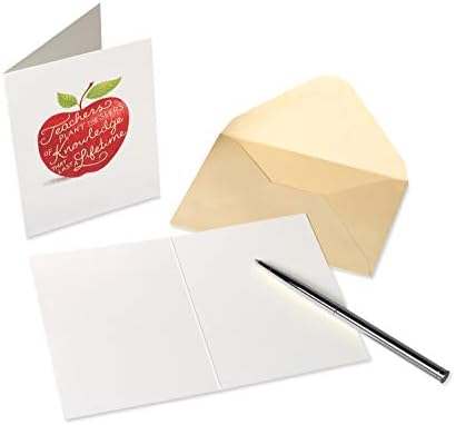 כרטיסי פפירוס ריקים עם מעטפות, תפוח למורה
