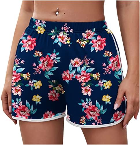 מכנסיים קצרים קלים לנשים בקיץ מסלול חוף קצר נקודה דוט גרפי מכנסי מכנסיים קצרים