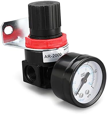 AR2000 טיפול במקור אוויר- רגולטור לחץ G1/4 מתכוונן פנאומטי הפחתה בלחץ הווסת הלחץ הרגולטור