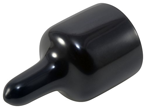 Caplugs 99390402 פלסטיק EZ Pull Tab CAP EZ-1355-12, ויניל, מכסה מזהה 1.355 אורך .250, שחור