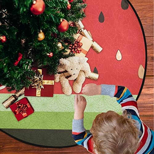מחצלת עץ חג המולד Visesunny מחצלת אבטיח דפסה מסוגננת עץ עץ מחצלת מגן רצפה סופג עץ עץ מחצלת מגש