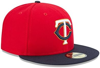 עידן חדש MLB מינסוטה תאומים ALT 2 AC על שדה 59FIFTY CAP, גודל 6 7/8, אדום