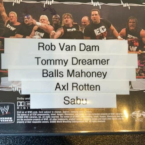 רוב ואן דאם טומי חולם כדורים Mahoney Axl Rotten & Sabu חתמו DVD JSA COA - ההיאבקות החתימה של פריטים שונים
