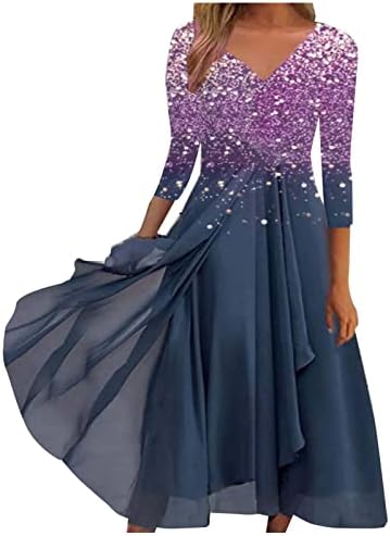 שמלות אביב של קוקוארה לנשים 2023 הדפס אלגנטי שמלה ארוכה שמלת מותניים גבוהה שמלת סקסית צווארון
