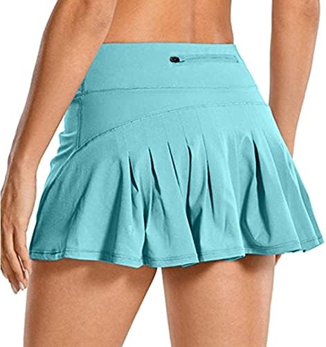 חצאיות ספורטס אתלטיות זורמות עם מכנסיים קצרים נשים גולף גולף גולף 2 ב 1 אימון שיפוע Culottes מיני