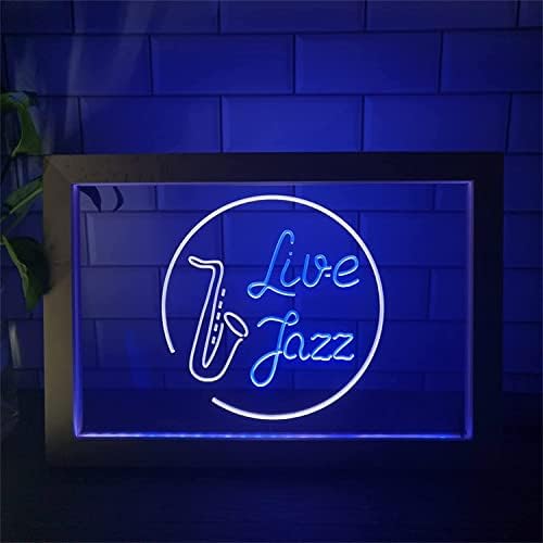 DVTEL LIVE JAZZ LED שלט ניאון, עיצוב חדר מוסיקה אורות לילה USB אורות ניאון אורות ניאון עם מסגרת