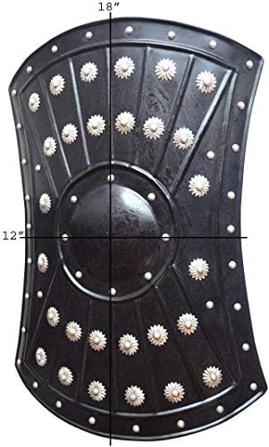 טמפל שריון ברברי מימי הביניים ויקינג 18 מגן ברזל Abs