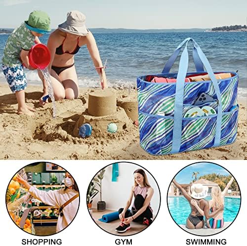 רשת חוף תיק צעצוע תיק משפחה בריכה עמיד למים עמיד למים חול תחתון
