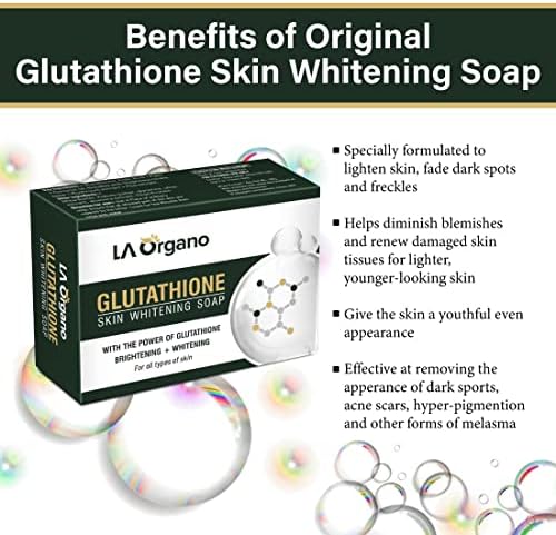 סבון הלבנת עור דסקו גלוטתיון להבהרה והלבנה לכל סוגי העור, 100 גרם