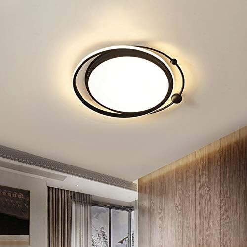 IRDFWH LED תאורת תקרה לחדר שינה עגול מטבח נברשות נברשות תקרה מנורת תקרה יצירתית גופי תאורה שחורים