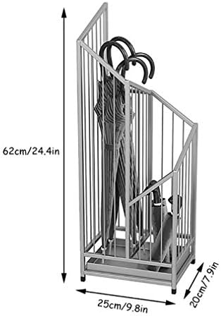 מתלה לאחסון מטרייה קלה של WXXGY משקל, עם עמדות מטריית ברזל חלולות, למעלית חנות נוחות כניסה למעלית נופש/לבן