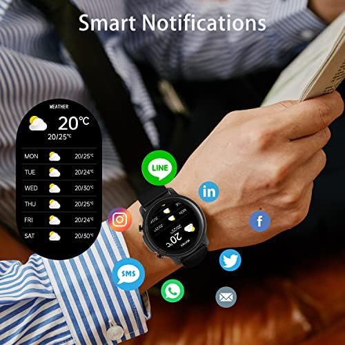 Skmei Smart Watch, שעון חכם עם גשש כושר, גשש פעילות אטום למים IP68 עם צג דופק, מונה צעד, לחץ דם לטלפוני אנדרואיד