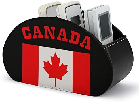 מיפוי קנדה מדפיס טלוויזיה טלוויזיה בשלט רחוק מחזיק תיבת פו עור 5 תאים למארגן שולחן עבודה