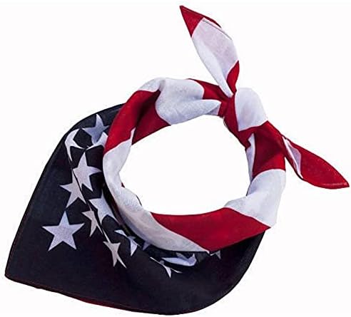 הבלחה אנה ברק אדום לבן וכחול אמריקאי דגל בנדנה סרט ארהב עבור גברים ונשים-צוואר ופנים צעיף ראש לעטוף