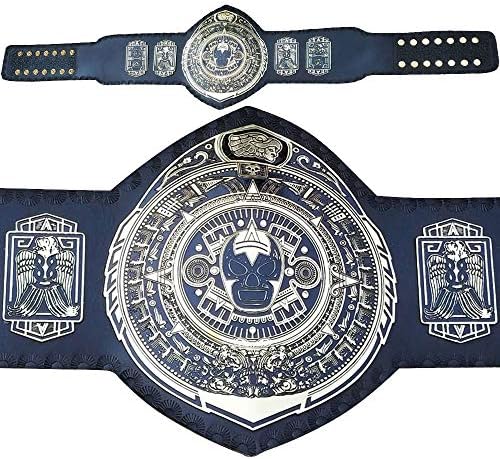 חגורת העתק של אליפות משקל כבד של Lucha תת -קרקעית בצלחות פליז עבות