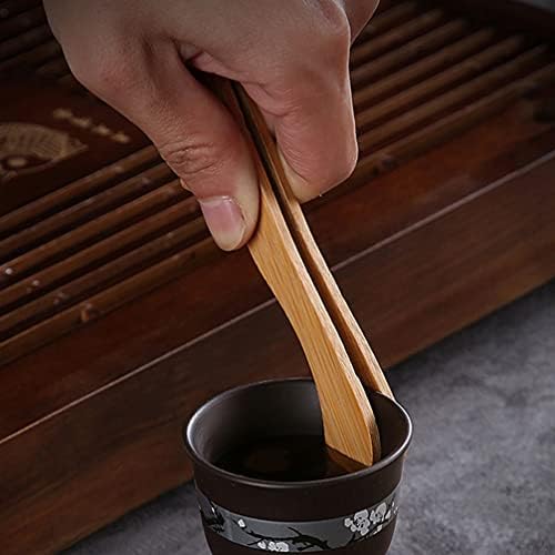 יארדווה 6 יחידות פו כלי תה הגדרת כלי הכנת תה עם מחטי תה כף תה סקופ כלים לקליפ תה מחזיק טקס תה סיני