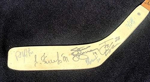 אגדות בוגרי כנפיים אדומות של דטרויט אגדות חתימה על חתימה חתומה על ידי 27 JSA COA - מקלות NHL עם חתימה