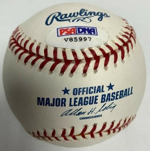 פרדי סנדובל חתום על בייסבול ליגת המייג'ור MLB PSA V85997 מלאכים - כדורי בייסבול חתימה