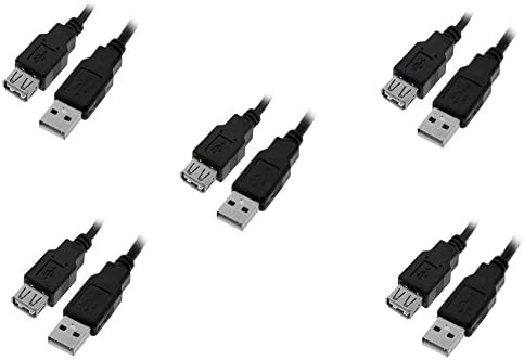 C&E USB 2.0 כבל הרחבה, שחור, זכר לנקבה 1 מטרים CNE460289