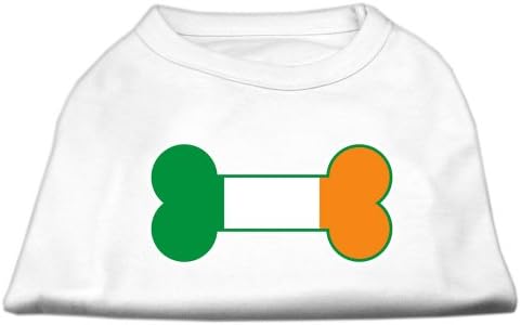 דגל עצם אירלנד חולצת הדפסת מסך לבנה xxl