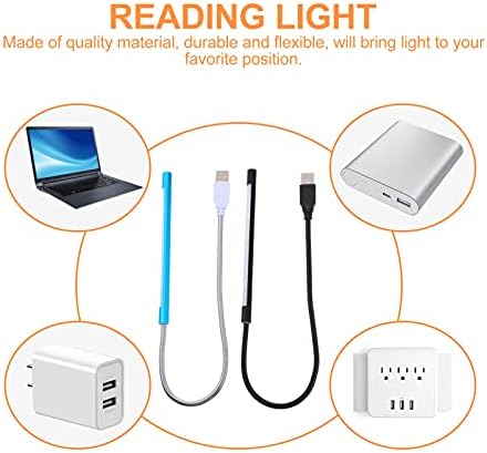 אור מחשב נייד אור מקלדת אור 4 יחידות USB LED LED מנורות מגע מתג תא אור לילה גמיש צוואר נייד מנורת מנורת USB אור