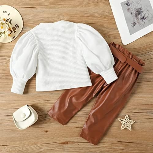 Shagmtli פעוט תינוקת תינוקת פעמון מכנסיים תחתונים חליפת תלבושת חליפת ילדות קטנות