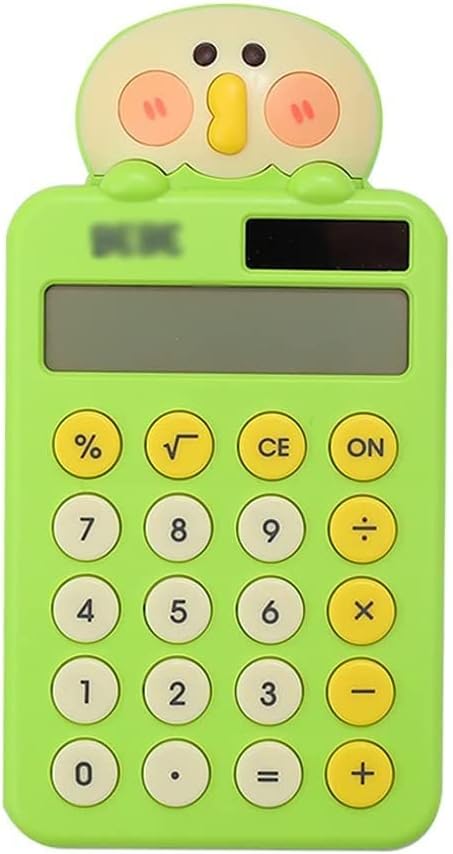מחשבונים מיני מחשבון 8 ספרות מחשבון שולחן עבודה מחשבון בסיסי עם תצוגת LCD לבחינת סטודנטים ביתית מחשבון נייד （ירוק）