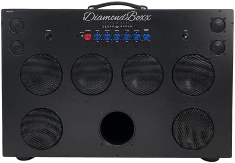 Diamondboxx XL3 - מלך ה- Bluetooth Boombox, דגם XL3. סטריאו סטריאו אלחוטי אמיתי- 5-30 שעות של מוזיקה על מטען