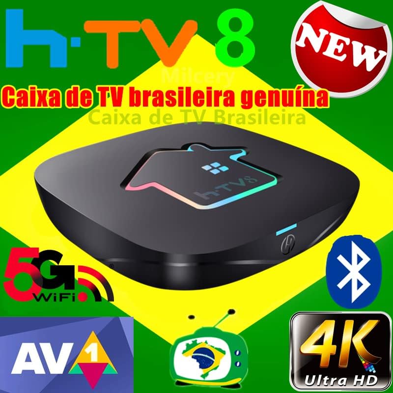 תיבת HTV 8 ברזיל 2023 HTV8 H8 BRAZIL תיבת טלוויזיה HTV H7 H6+ TV BRAZIL HD Box גרסה חדשה תיבת טלוויזיה ברזיליאנית