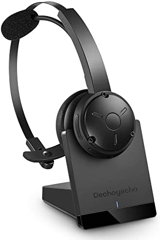 אוזניות Bluetooth של DeChoyecho, אוזניות Bluetooth של Trucker עם רעשי מיקרופון מבטלים אלחוטי