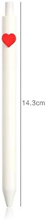 JYDQM 5 יחידות עט עט ג'ל עט 0.5 ממ עט עט דיו שחור כדורי כדורי עט עט עמיד עט עט ABS פלסטיק דיו חלק