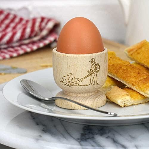 אזידה' גנן ' כוס ביצה מעץ