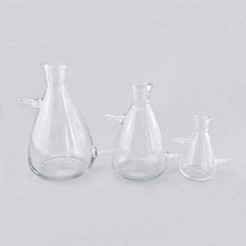 Adamas-Beta 3.3 זכוכית בורוסיליקט 125 מל סינון ארלנמייר בקבוק עם שני בקבוק סינון מתאם ואקום יניקה,