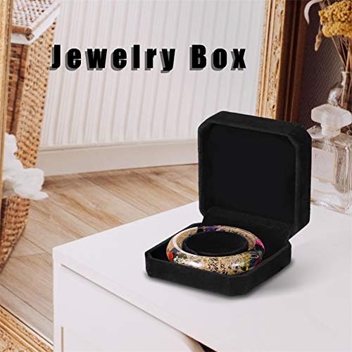 Joy.box צמיד קטיפה תצוגת תכשיטים של קופסאות קטיפה, שחור