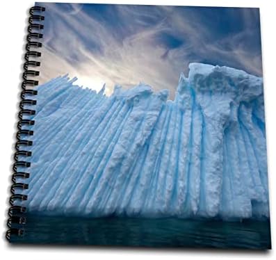 3 דרוז אנטארקטיקה. קרחון עם דפוסי רכס באוקיאנוס. - ציור ספרים