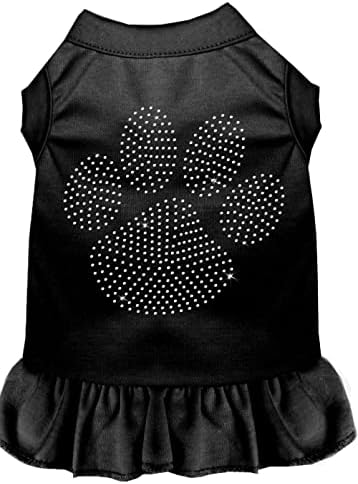 מוצרי חיות מחמד של מיראז 'שמלת כפה צלולה של ריינסטון, 3x-הגדולה, שחורה עם ורוד בהיר