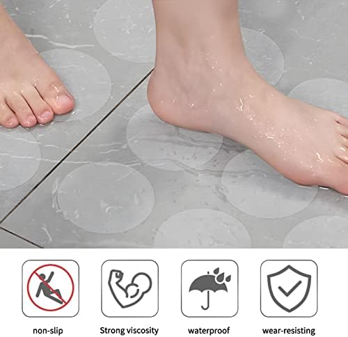 מדבקות אמבטיה ללא החלקה של FYY, 25 יחידות מדבקות מקלחת אנטי להחליק רצועות אמבטיה מדבקות דבק עם מגרד פרימיום לאמבטיה,