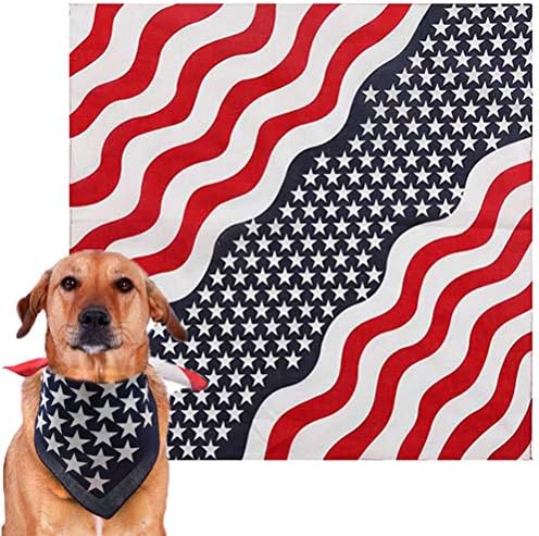 כלב בנדנה דגל אמריקאי