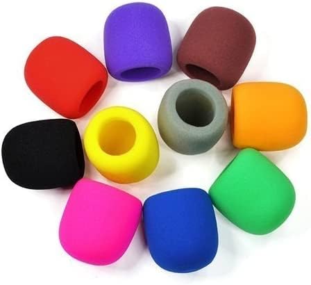 10 מארז צבעים כף יד שלב מיקרופון שמשות קצף מיקרופון כיסוי קריוקי די. ג ' יי