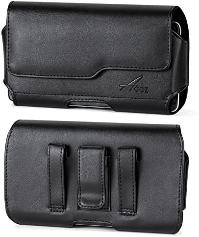 עבור LG Aristo 3, LG Aristo 2, LG Aristo, Premium Leather Agez Case Case Cox Cover עם קליפ חגורה