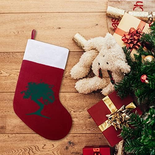 עץ בונסאי יפני חג המולד תלויים גרבי גרביים לעץ עץ חג המולד תפאורה ביתית של חג