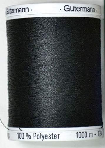 Guterermann Black 1000Mtr/1094YD Sew-All Polyest חוט, 5.5x4x4 סמ