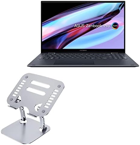 עמדת גלי קופסאות ותואמת תואם ל- ASUS Zenbook Pro 15 Flip - מעמד מחשב נייד ורסביו -מבצעי, מעמד נייד מתכו