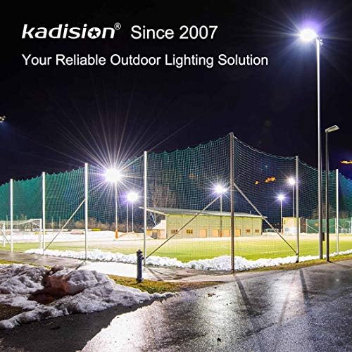 Kadisision 150W LED חניון אורות אורות חיצוני LED LED LIGHT, 19500LM 5000K 100-277V IP65, מתכווננת LED