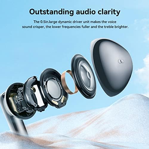 אוזניות אלחוטיות אמיתיות ביטול רעש סביבתי חיי סוללה ארוכים חיי בסט עמוק Bluetooth 5.3 אוזניות משקל קל עם מארז
