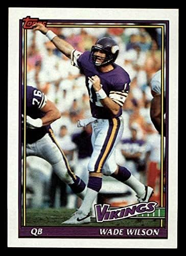 1991 Topps 377 Wade Wilson Minnesota Vikings NM/MT Vikings E.Texas St