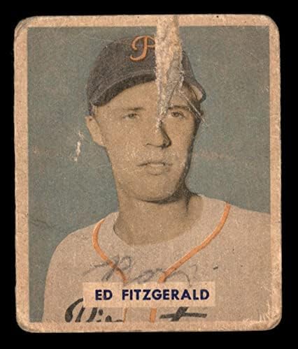 1949 Bowman 109 SCR ED Fitzgerald Pittsburgh Pirates Pirates Pirates
