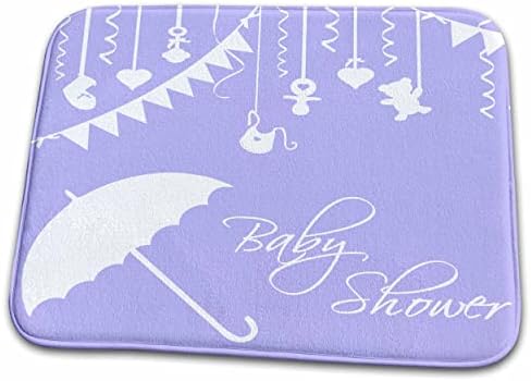3drose lilac סגול מקלחת לתינוקות - לתינוקת או מין ... - מחצלות שטיחי אמבטיה