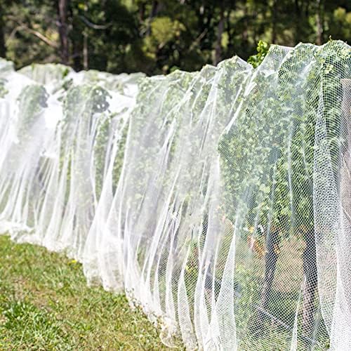 Unves 10'x20 'רשת גינה, צמח יתושים מכסה מכסה חרקים על רשתות הגנה על רשתות פירות ירקות, מחסום רשת מזיקים