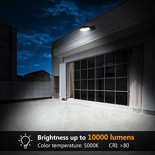LED BARN LIGHT 100W אורות קיר חיצוניים חיישן תנועה IP65 אטום מים 10000 LM ארון תאורה גופי תאורה תקרה הר אור קל